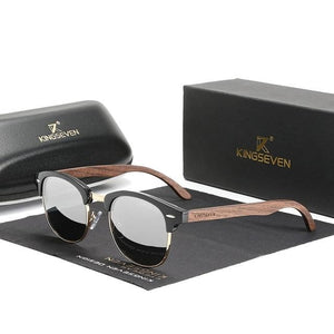 KINGSEVEN™ - 2024 Bamboo Designer Sonnenbrille Handgefertigt aus Edlem Naturholz