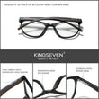 Laden Sie das Bild in den Galerie-Viewer, KINGSEVEN™ - 2024 9007A Titanium Blau Licht Blocker Transparent Brille